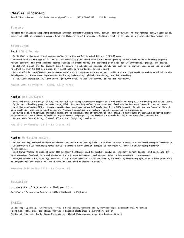 Operations Manager resume example