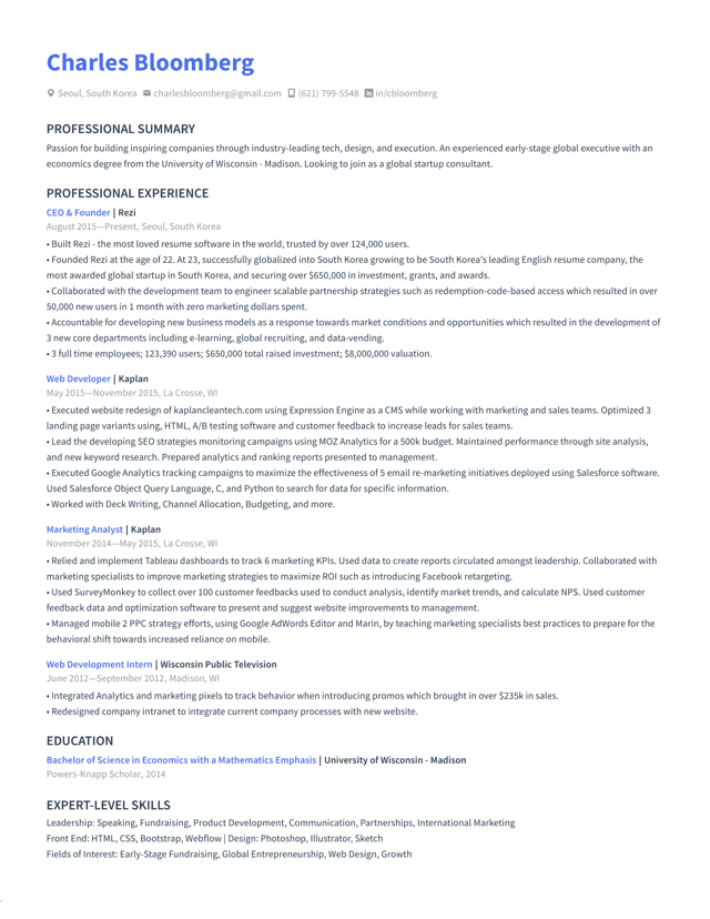 Civil Engineer resume example
