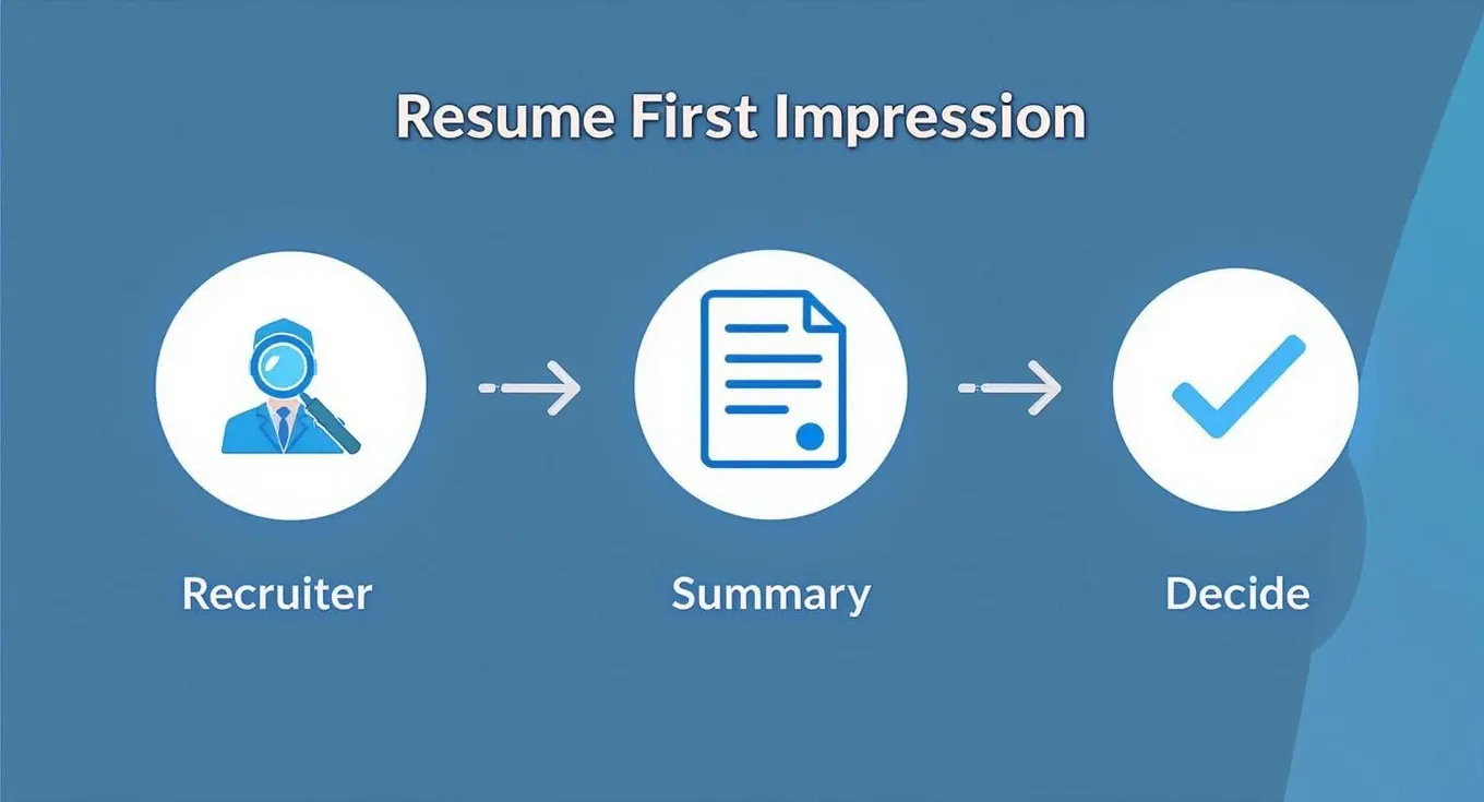 Infographic about resume executive summary statement