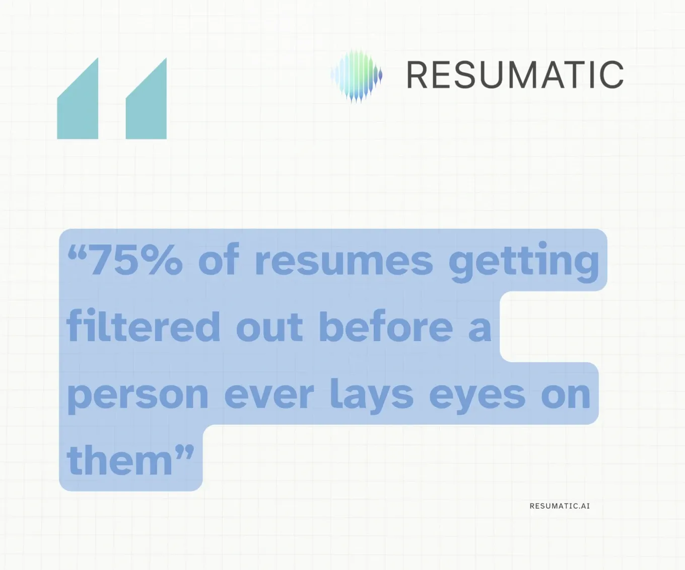 Most resumes are not ATS friendly
