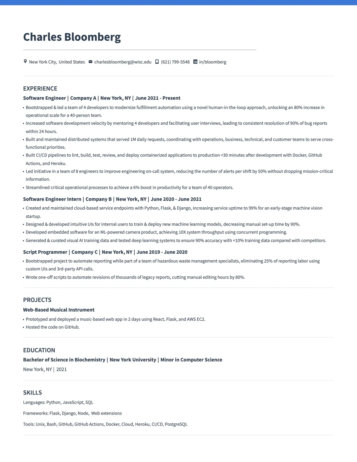 Software Engineer Resume Guide 2025