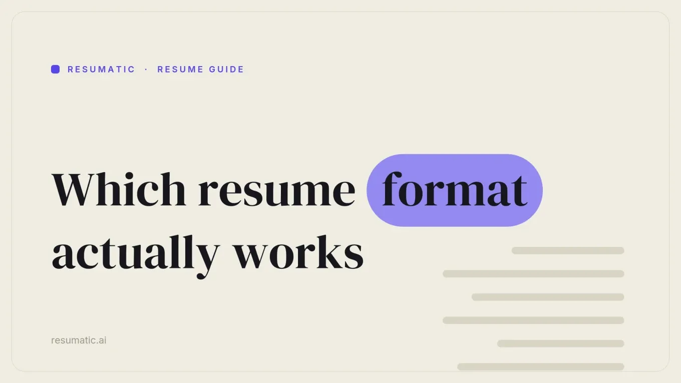 Functional vs. Chronological vs. Combination Resume Formats: Which One Actually Works
