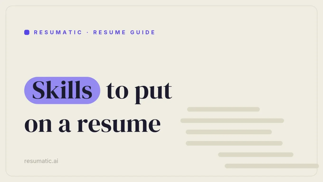 Skills to Put on a Resume in 2026 (With Examples by Job Type)