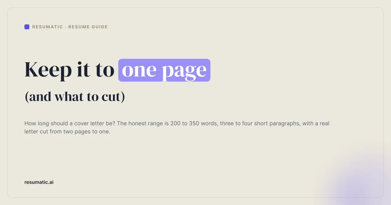 How Long Should a Cover Letter Be? (Ideal Length and Word Count)