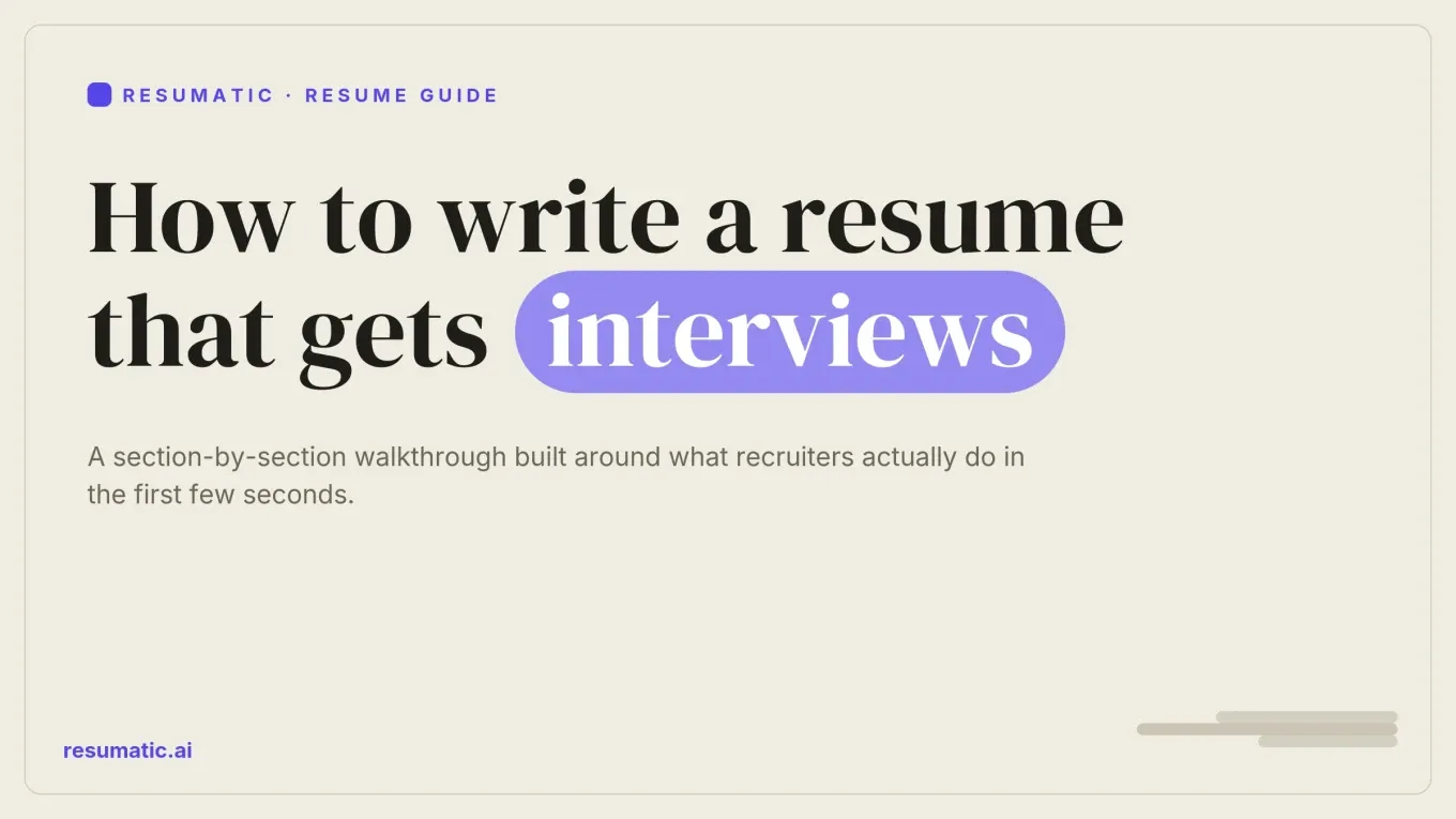 How to Write a Resume That Gets Interviews