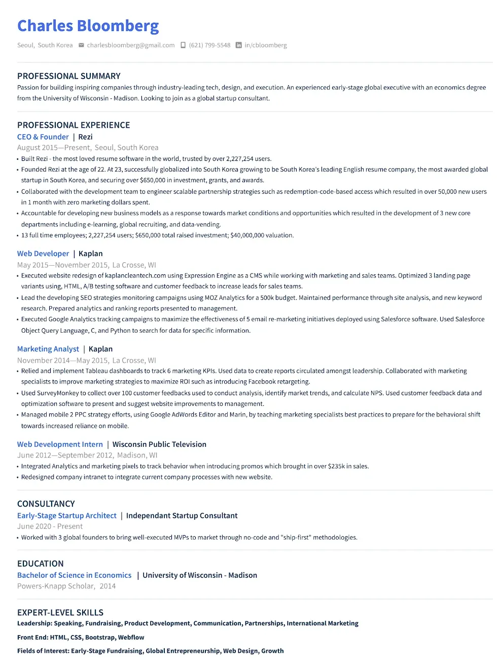 Best resume formats: Examples & free templates