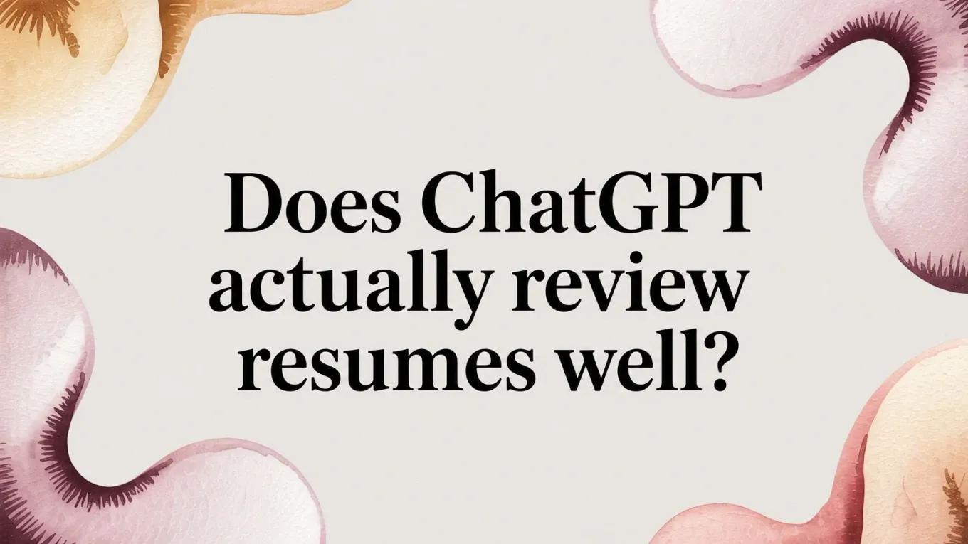 Is ChatGPT Good at Reviewing Resumes? A CPRW's Honest Test